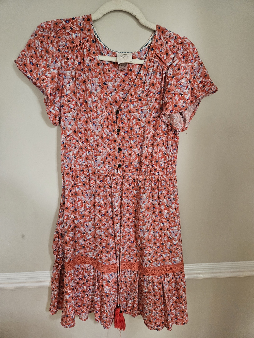 Knox Rose Floral Mini Dress Size XS